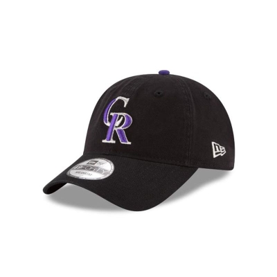Colorado Rockies Gorra | New Era MLB Core Fit 49forty Fitted Cap Mexico - Negros